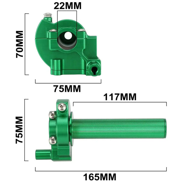 Throttle Turn Grip for KAWASAKI KLX Serise - JFG RACING