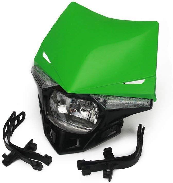 JFG RACING Fari universali per moto Faro anteriore Luci di marcia diurna con sterzo per La maggior parte delle motociclette Dirt Bike Motocross Enduro Supermoto-Nero JFG RACING Fari universali per moto Faro anteriore Luci di marcia diurna con sterzo per La maggior parte delle motociclette Dirt Bike Motocross Enduro Supermoto-Nero