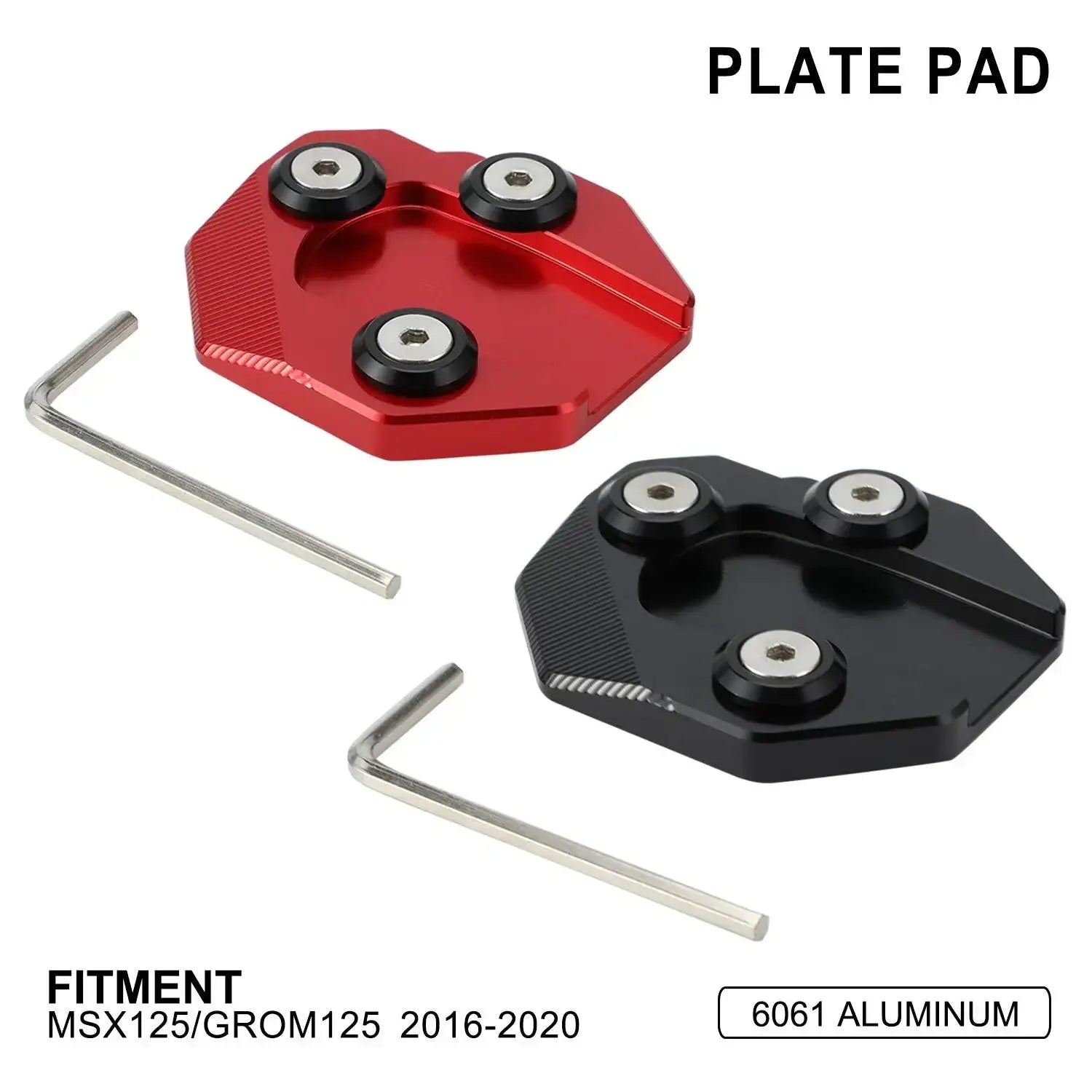 Red Side Stand aluminum for HONDA MSX125 - JFG RACING